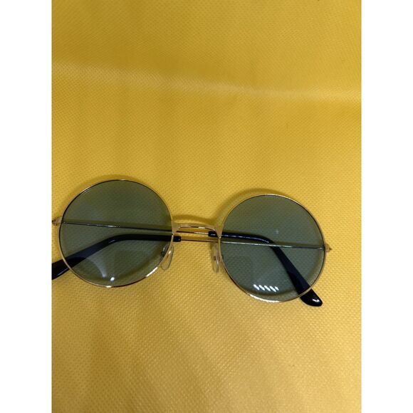 Blue round glasses, John Lennon inspired silver frame - Picture 2 of 3